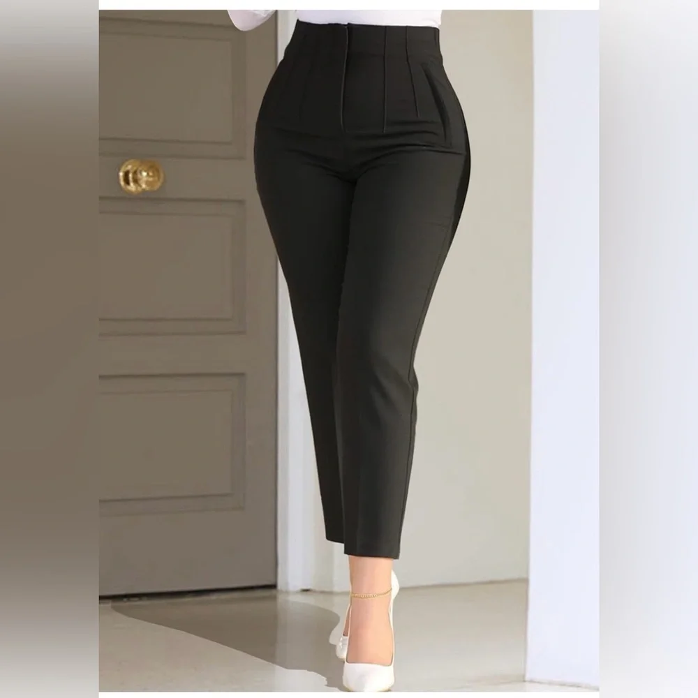 Hight Waist Pants stretch Color White brand new size S M L special office work - Picture 8 of 16